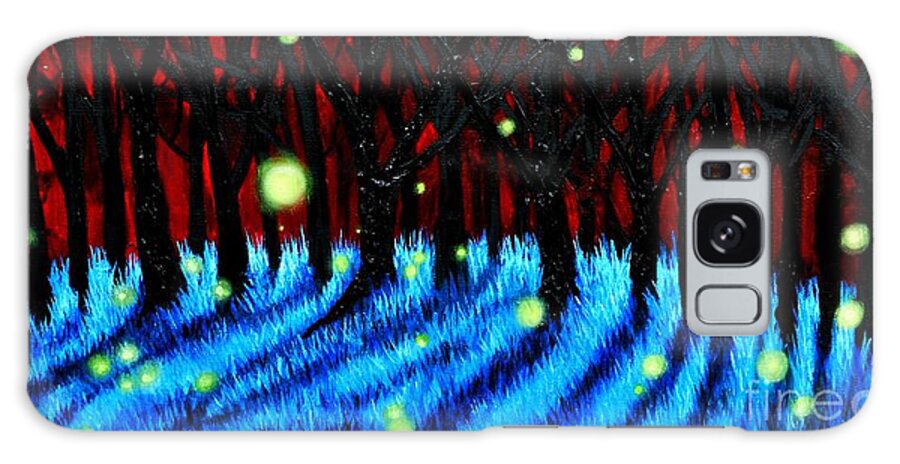 Lightning Bugs Galaxy S8 Case featuring the painting Lightning Bugs 2 by Leandria Goodman