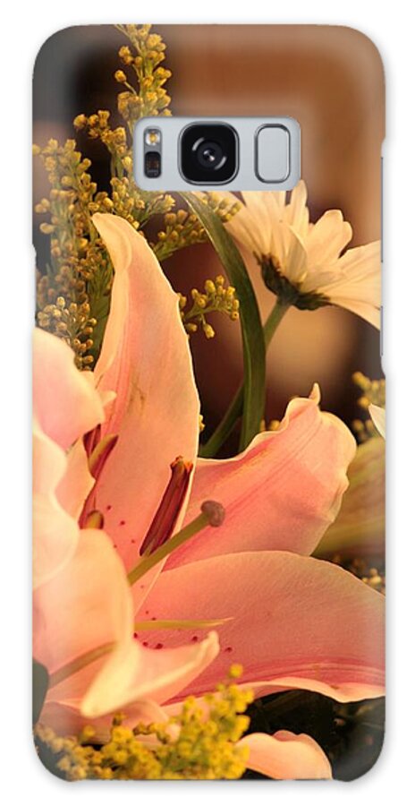 Pink Galaxy Case featuring the photograph Lily in Pink by Carolyn Jacob