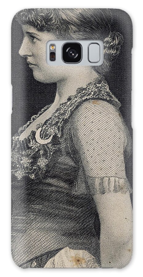Lily Galaxy Case featuring the drawing Lily Langtry English Actress by Mary Evans Picture Library