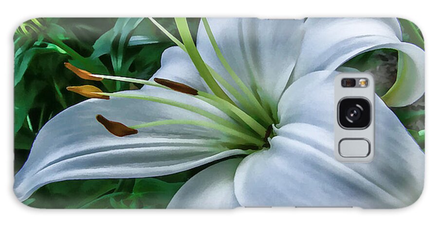 Flower Galaxy Case featuring the photograph Lily by Skip Tribby