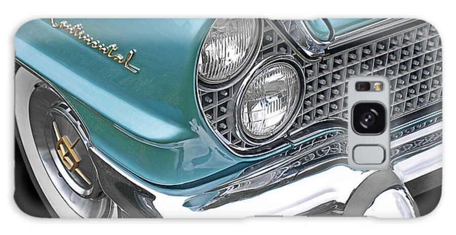 Vintage Ford Galaxy Case featuring the photograph Lincoln Continental 1960 Blue by Gill Billington