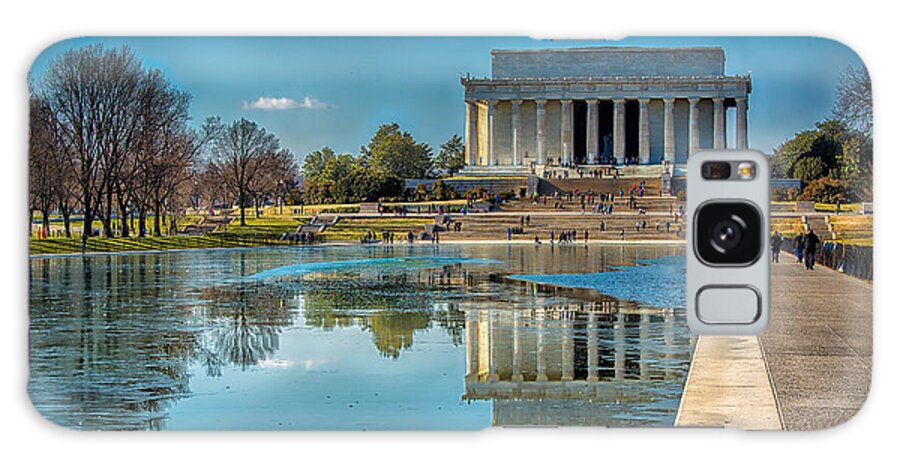 Washington Dc Galaxy Case featuring the photograph Lincoln Memorial reflection by Izet Kapetanovic