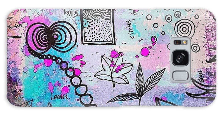 Shape Galaxy Case featuring the photograph #line #color #shape #design #doodles by Robin Mead
