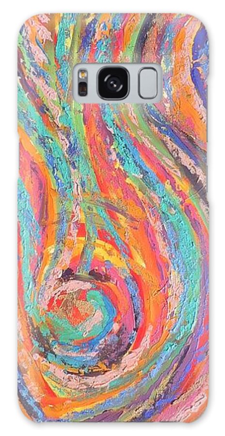 Lion Galaxy S8 Case featuring the painting Lion's Roar by Deb Brown Maher