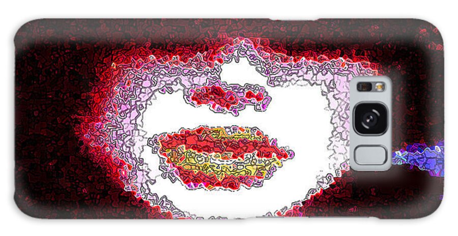 Digital Photograph Galaxy Case featuring the digital art Lips by Val Oconnor
