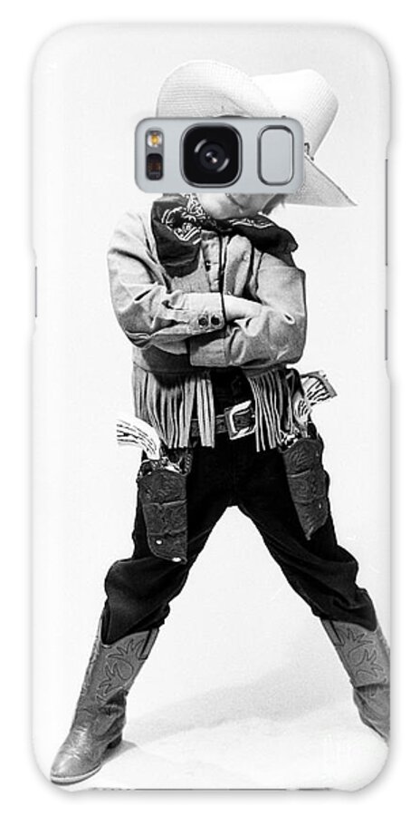 Cowboy Galaxy S8 Case featuring the photograph Little Buckaroo by Jerry McElroy