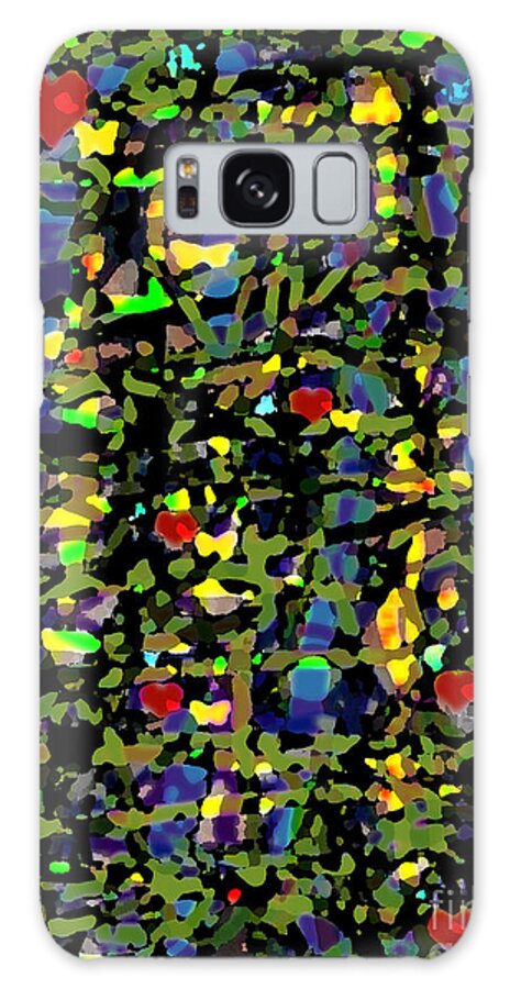 Abstract Galaxy Case featuring the digital art Little Hearts by Patricia Januszkiewicz