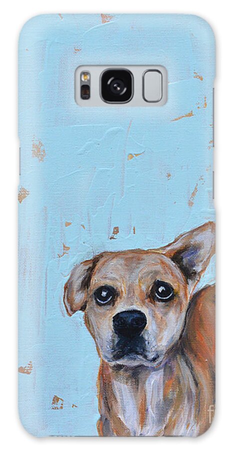 Shelter Galaxy Case featuring the painting Little Man by Robin Wiesneth