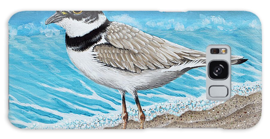 Plover Galaxy S8 Case featuring the painting Little plover by Tish Wynne
