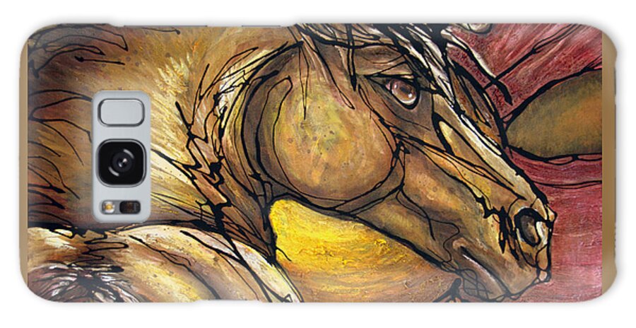 Horse Galaxy Case featuring the painting Live Again by Jonelle T McCoy