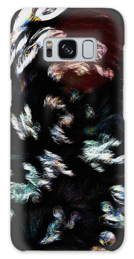 Edge Galaxy Case featuring the digital art Living On The Edge by Mimulux Patricia No