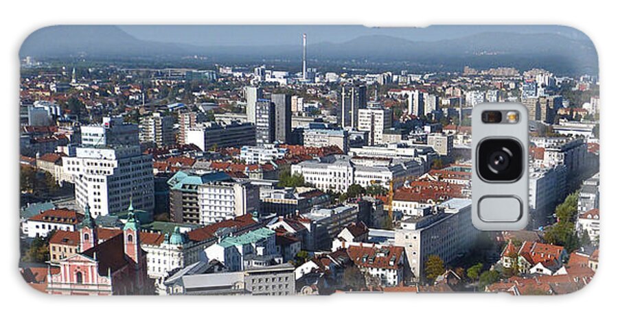 Ljubljana Galaxy Case featuring the photograph Ljubljana - Capital of Slovenia by Phil Banks