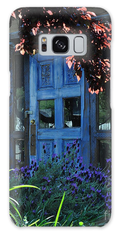 Central California Galaxy Case featuring the photograph Locked Blue Door by Debby Pueschel