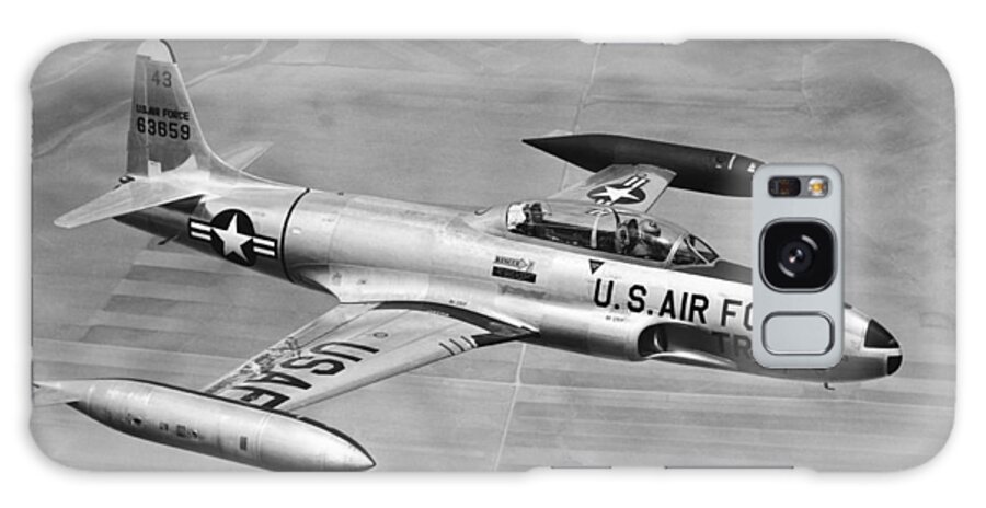1940's Galaxy Case featuring the photograph Lockheed T-33 Jet Trainer by Underwood Archives