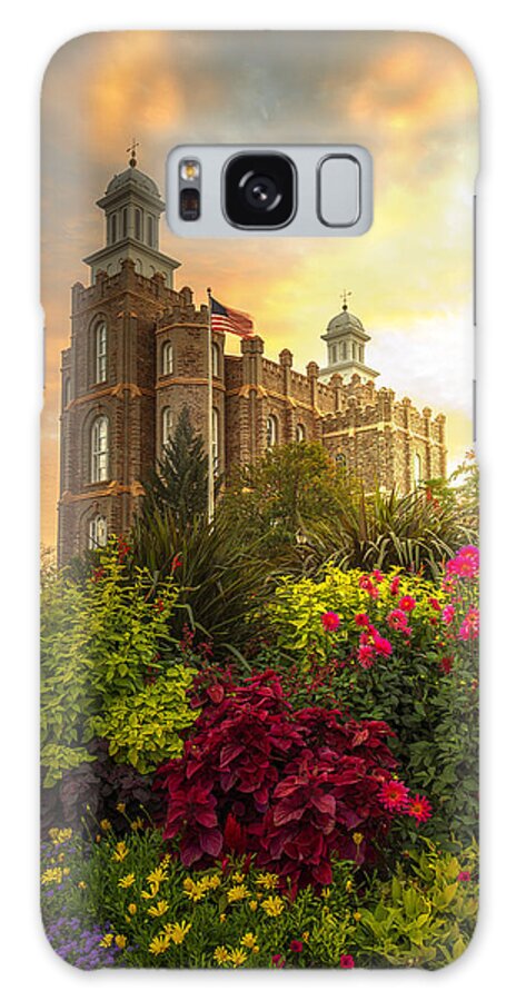 Logan Temple Galaxy S8 Case featuring the photograph Logan Temple Garden by Dustin LeFevre