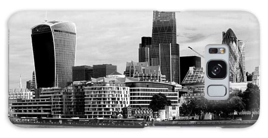 Gherkin Galaxy Case featuring the photograph London Skyline Cityscape bw by David French