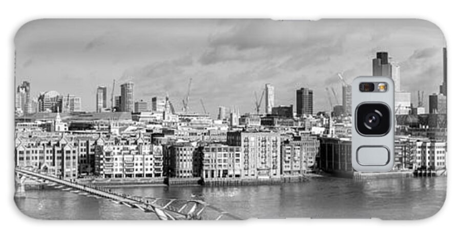 City Of London Galaxy Case featuring the photograph London skyline St Paul's and the City black and white version by Gary Eason
