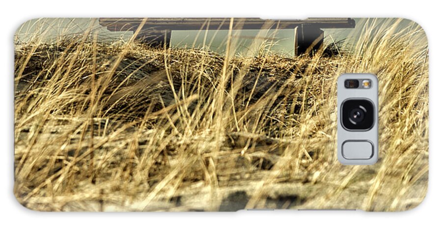 Bench Galaxy Case featuring the photograph Lonely bench by Mike Santis