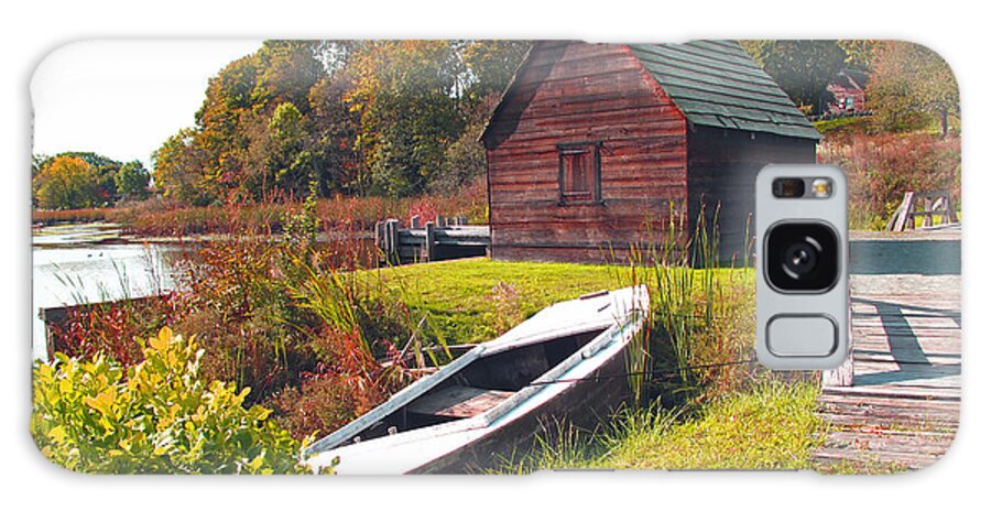 Landscape Galaxy Case featuring the photograph Long Ago Along The Marsh by Barbara McDevitt