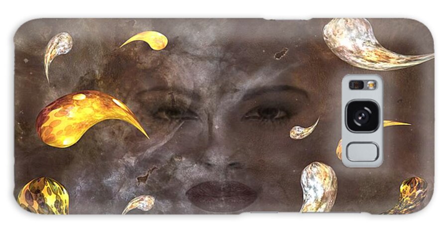 Abstract Galaxy Case featuring the digital art Look into my eyes by Louis Ferreira
