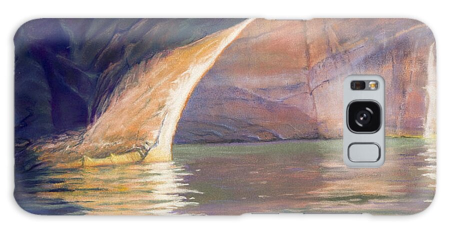 Lake Powell Ut Galaxy Case featuring the painting Looking Out Lake Powell by Marjie Eakin-Petty