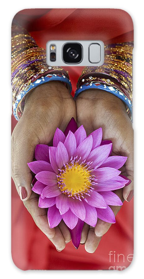 India Galaxy Case featuring the photograph Lotus Offering by Tim Gainey