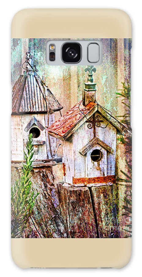 Love Galaxy Case featuring the photograph Love Thy Neighbor - Birdhouses by Ella Kaye Dickey