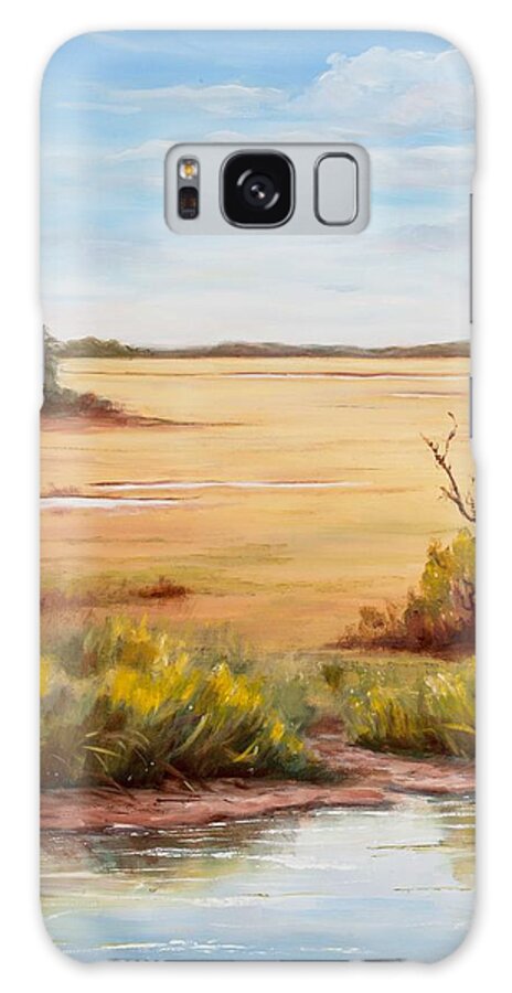 Marsh Galaxy Case featuring the painting Low Country Drama by Glenda Cason