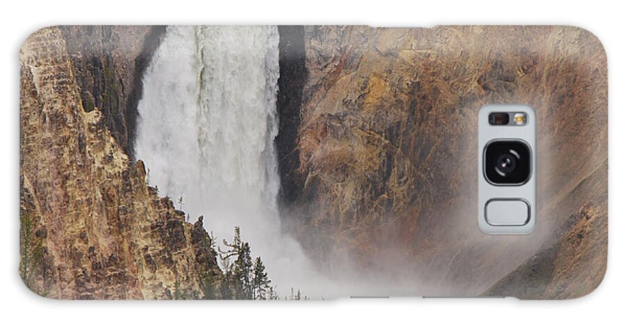 Yellowstone Galaxy Case featuring the photograph Lower Falls - Yellowstone by Mary Carol Story