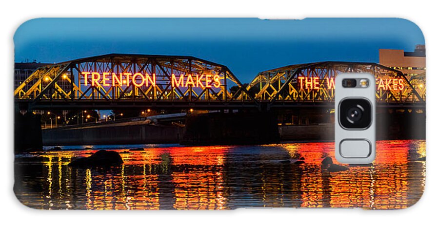 New Jersey Galaxy Case featuring the photograph Lower Trenton Bridge by Louis Dallara