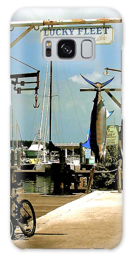 Key West Fishing Galaxy Case featuring the painting LUCKY FLEET Key West by Iconic Images Art Gallery David Pucciarelli