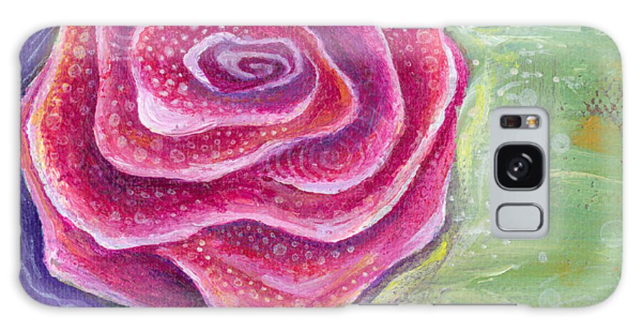 Rose Galaxy Case featuring the painting Lucky in Love by Tanielle Childers