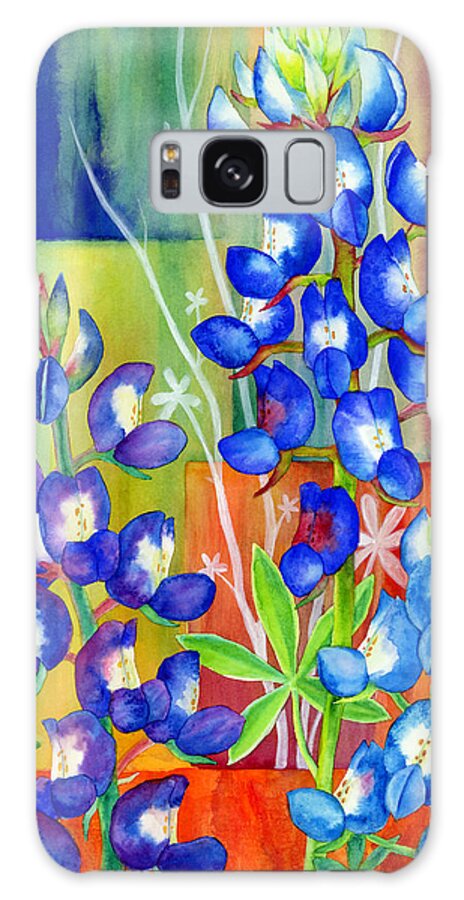 Wild Flower Galaxy Case featuring the painting Lupinus Texensis by Hailey E Herrera