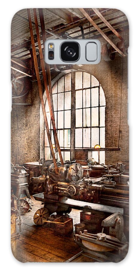 Machinists Galaxy Case featuring the photograph Machinist - I like big tools by Mike Savad