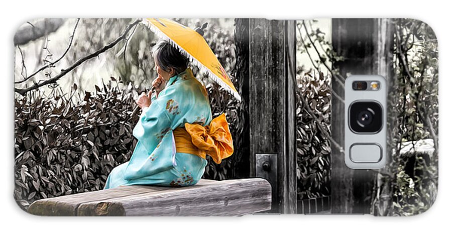 Kimono Galaxy Case featuring the photograph Madame Butterfly by Edward Kreis
