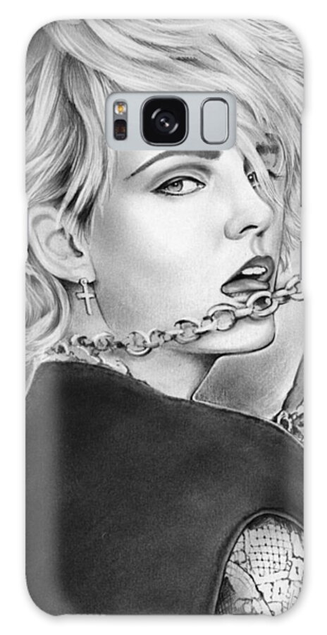 Singer Galaxy Case featuring the drawing Madonna by Greg Joens