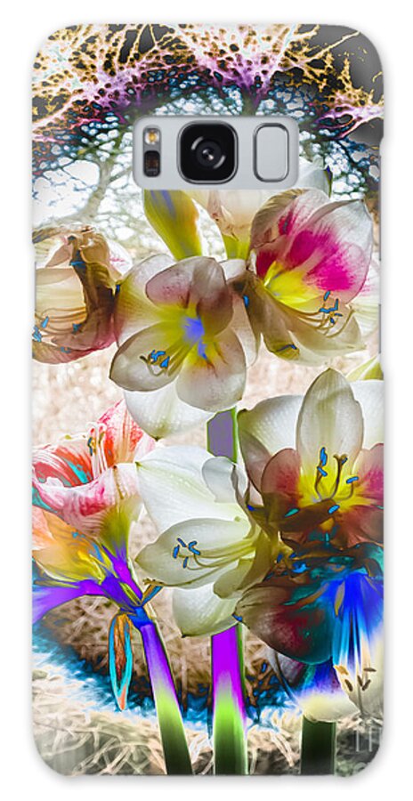 Amaryllis Galaxy Case featuring the photograph Magic flowering by Casper Cammeraat