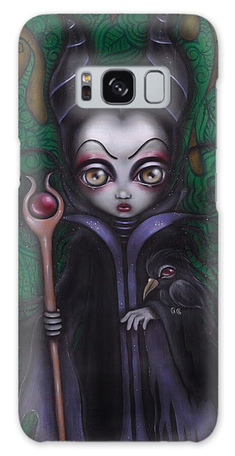 Villains Galaxy Case featuring the painting Maleficent by Abril Andrade