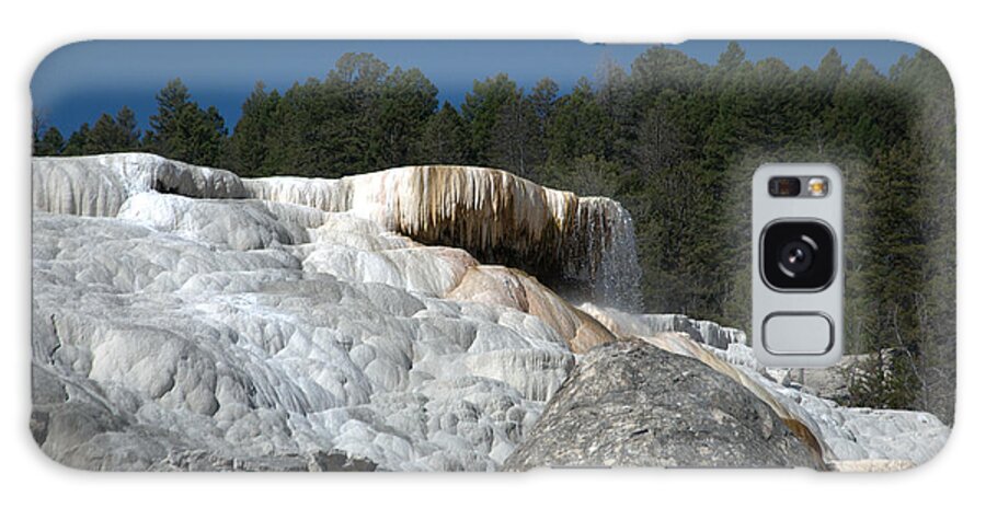 Blue Galaxy Case featuring the photograph Mammoth Hot Springs 1 by Frank Madia