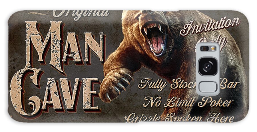 Jeff Wack Galaxy S8 Case featuring the painting Man Cave Grizzly by JQ Licensing