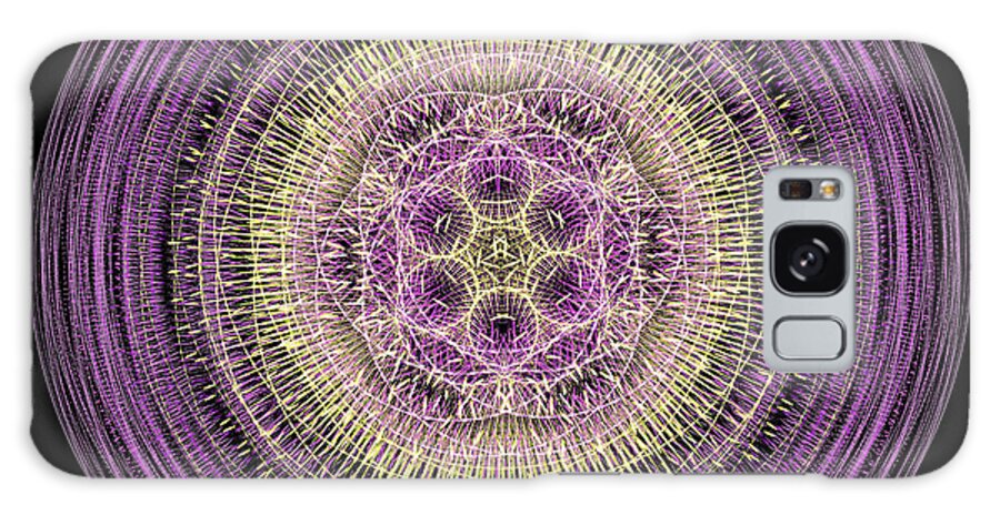 Wisdom Galaxy Case featuring the digital art Mandala of wisdom by Martin Capek