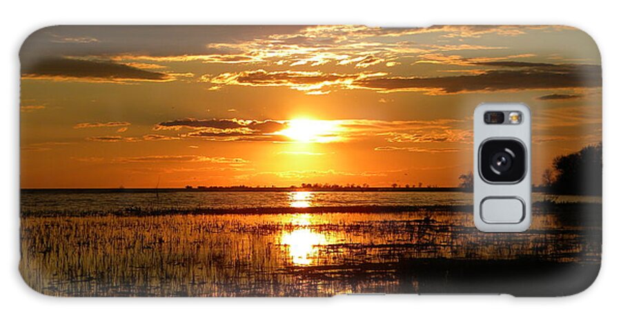 Lake Sunset Galaxy Case featuring the photograph Manitoba Sunset by James Petersen