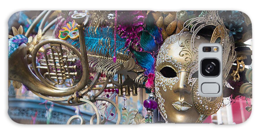 Background Galaxy Case featuring the photograph Mardi Gras Mask by Heidi Smith