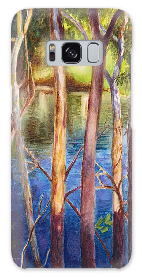 Water Galaxy Case featuring the painting Maribyrnong Morning by Dai Wynn