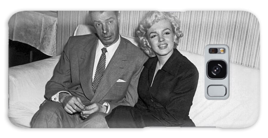 1954 Galaxy Case featuring the photograph Marilyn Monroe And Joe DiMaggio by Underwood Archives