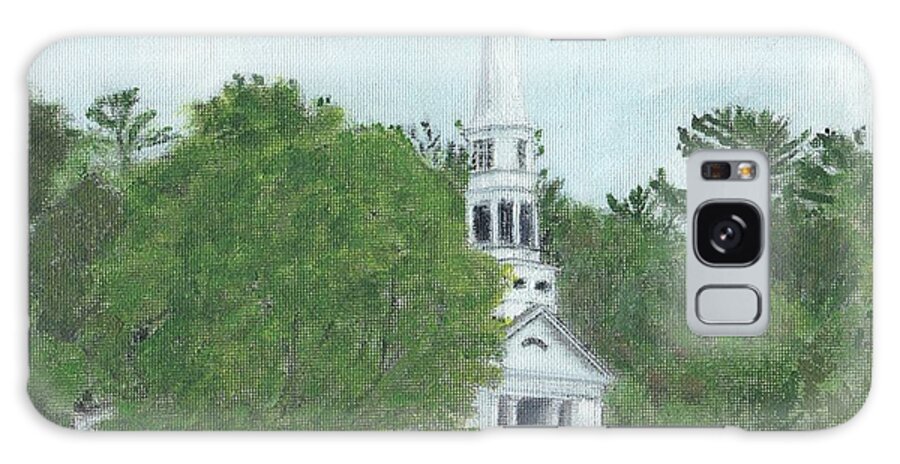 Green Galaxy Case featuring the painting Martha Mary Chapel by Cliff Wilson