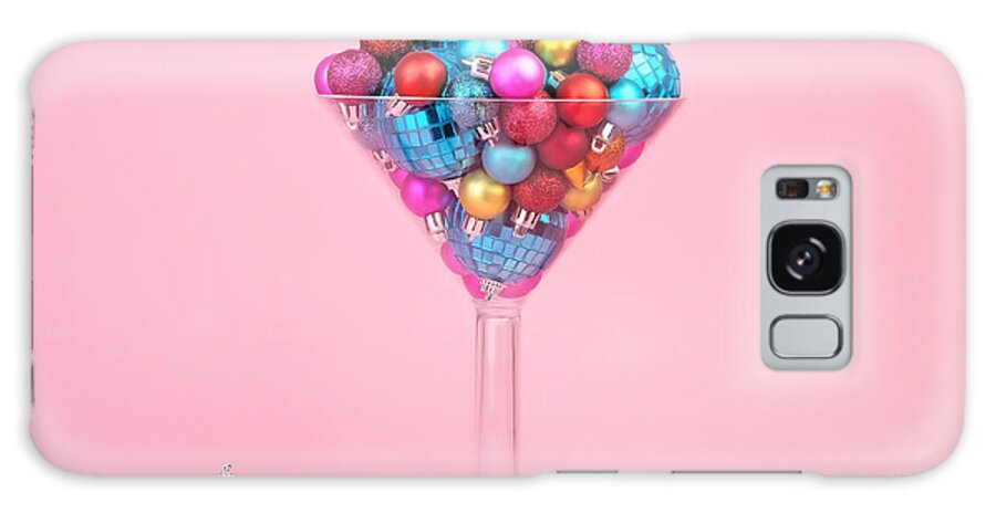 Ball Galaxy Case featuring the photograph Martini Glass Filled With Ornaments by Juj Winn