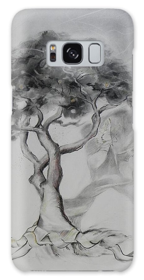 Tree Galaxy Case featuring the painting Marula the provider by Ilona Petzer
