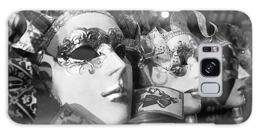 Masks Galaxy Case featuring the photograph Masks in shop window by Riccardo Mottola