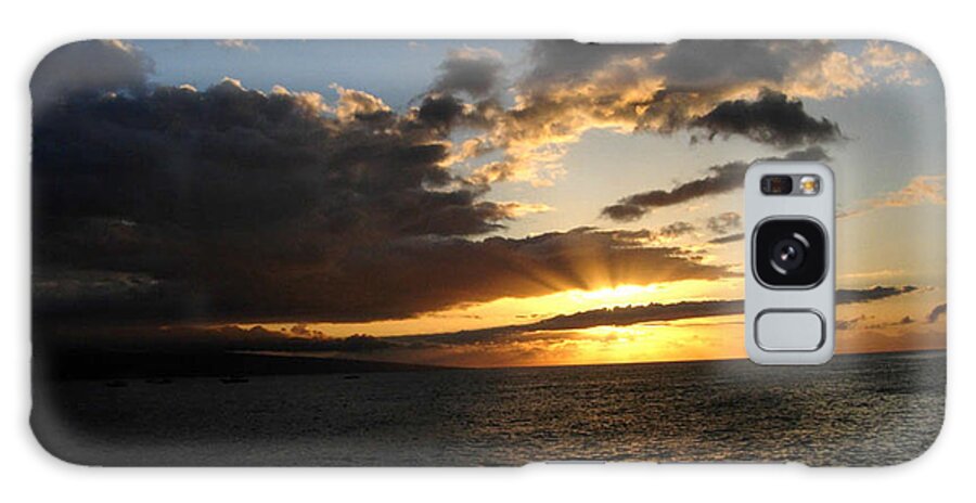 Maui Galaxy Case featuring the photograph Maui Sunset by Ken Arcia
